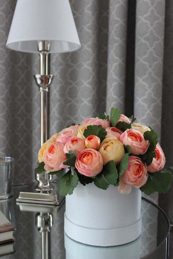 bukiet, Flowerbox / kompozycja Pastels, wys.26cm