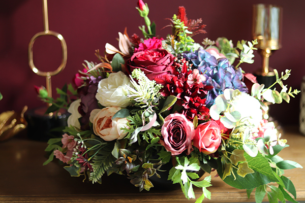 kompozycja kwiatowa / bukiet, Klaudyna, wym. 35x36cm