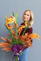 Gedonata Strelicja 2, egzotyczny bukiet do wazonu, wys.93cm