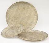 Indie Gold, stylowa taca metalowa, kpl.3szt 