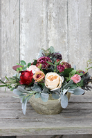 bukiet / kwiatowa kompozycja England Gold mniejsza wys.35cm 