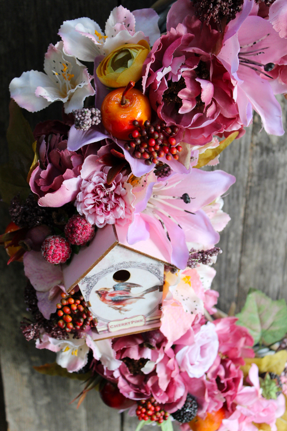 Reneta ogromny wianek dekoracyjny na drzwi, śr.50cm 