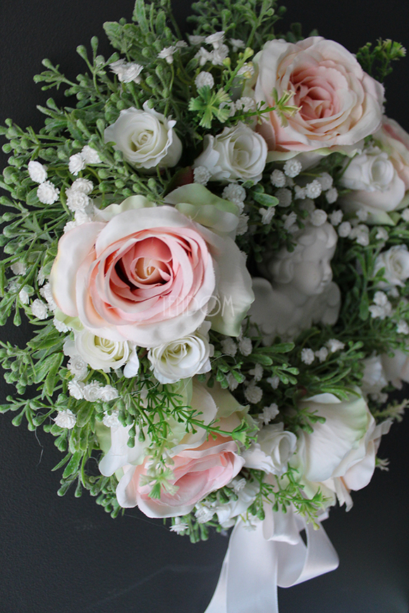 wianek dekoracyjny Komunijny Anioł, śr.32cm