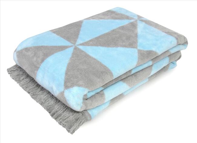 koc / narzuta dekoracyjna Pastel niebieski 150x200cm