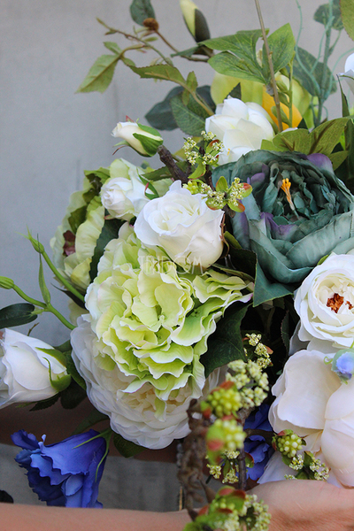 bukiet / dekoracja kwiatowa do wazonu Samanta, wys.60cm 