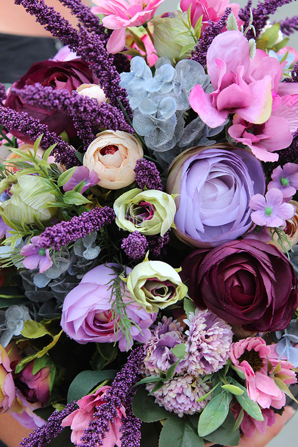 Jesienna Aura, kompozycja kwiatowa / bukiet / flowerbox wys.34cm 