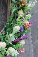 dekoracyjny wianek na drzwi Jajka Wielkanocne, śr.34cm