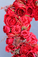 bardzo duże wiklinowe Serce w Czerwieni, wym. 80x80cm 