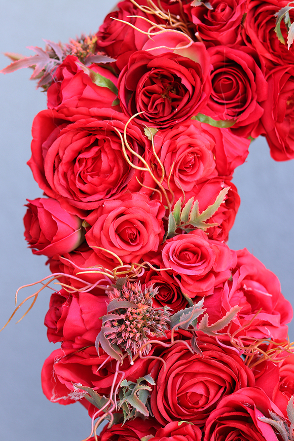 bardzo duże wiklinowe Serce w Czerwieni, wym. 80x80cm 