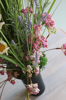 Łąka Silvietta, kompozycja traw w plastikowym  wkładzie do wazonu, wys.90cm