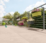 Balconera, elegancka donica z nawadnianiem, brąz, dł.80cm