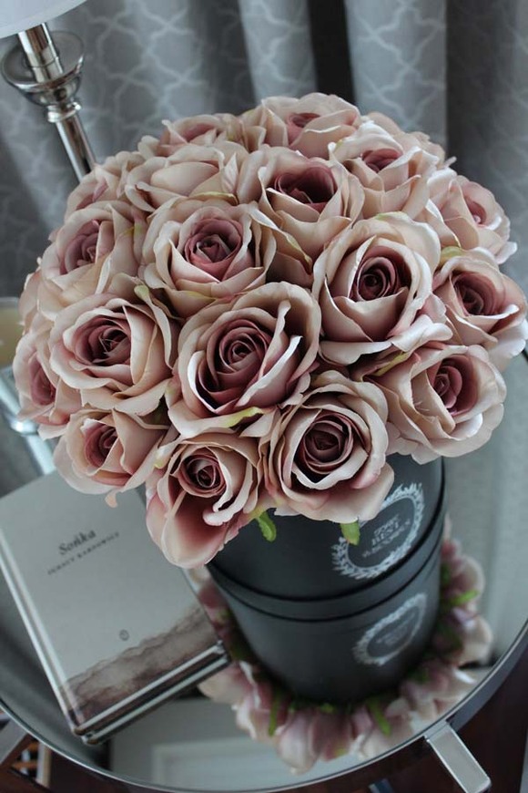 bukiet, Flowerbox / kompozycja Sonata, wys.35cm