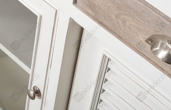 Bristol White komoda 3-drzwiowa z szufladami, wym.147x50x80cm