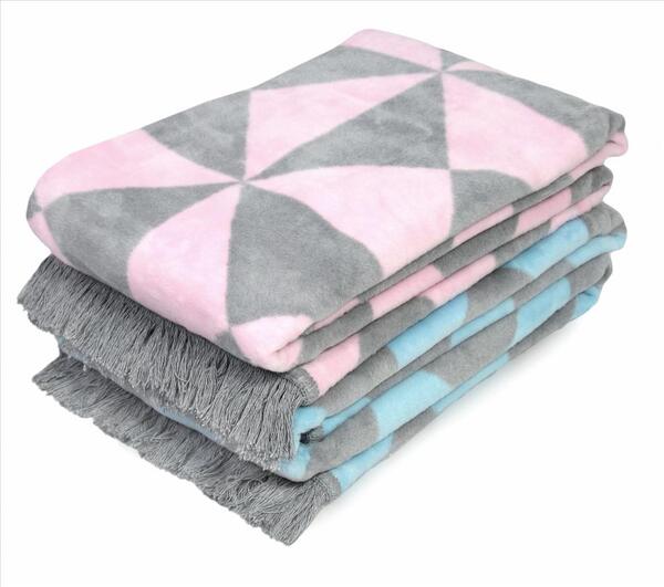 koc / narzuta dekoracyjna Pastel niebieski 150x200cm