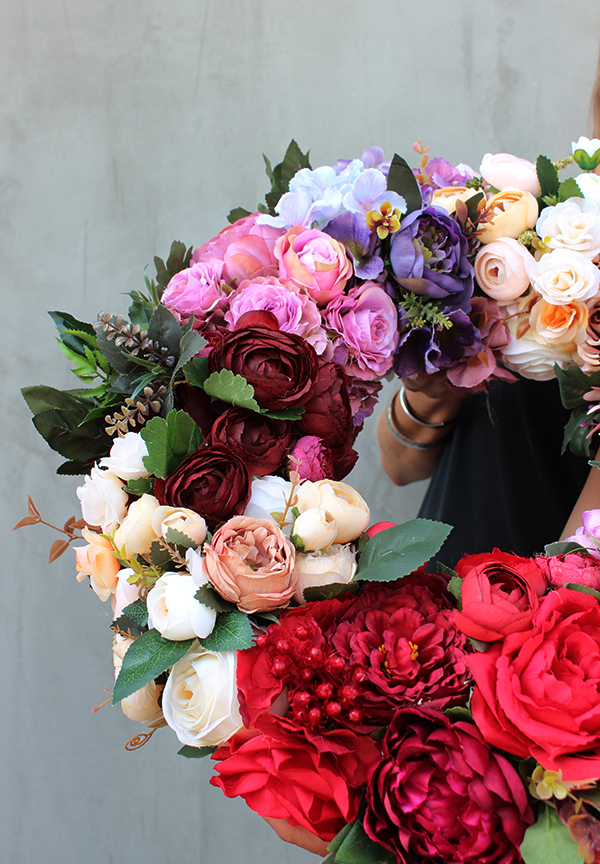 jesienna Caryca Katarzyna, wianek na drzwi, śr.55cm  