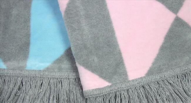 koc / narzuta dekoracyjna Pastel niebieski 150x200cm