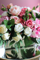 bajeczna kompozycja kwiatowa, Delicja, wym.27x37cm 