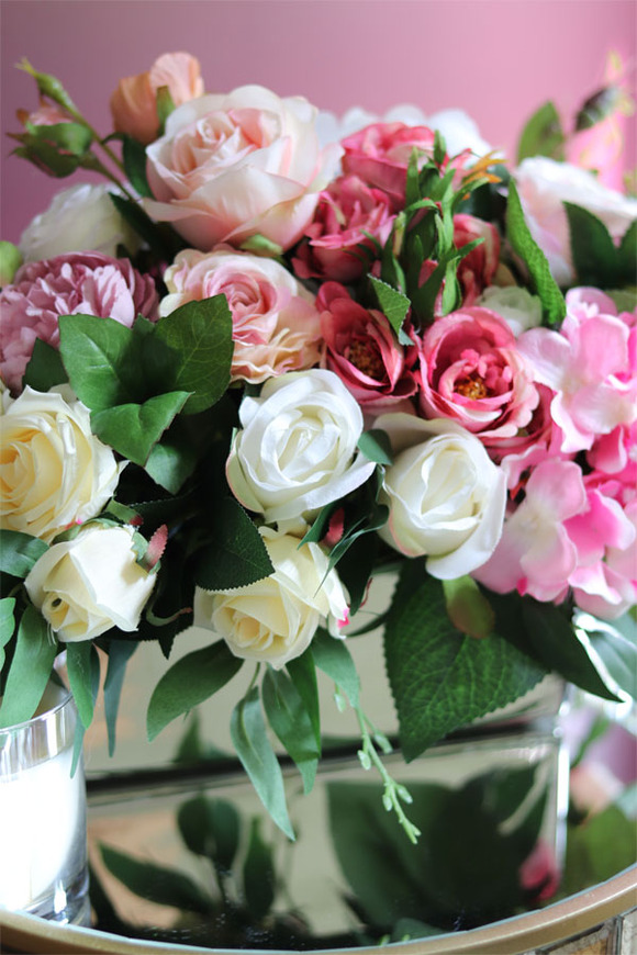 bajeczna kompozycja kwiatowa, Delicja, wym.27x37cm 