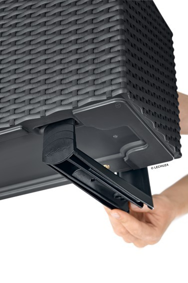 Balconera, uchwyty do mocowania, czarne, kpl.2szt