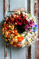 Kolorowy Ogród, tęczowy wianek owocowy, śr.42cm 