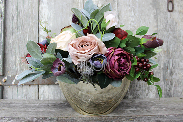 bukiet / kwiatowa kompozycja England Gold mniejsza wys.35cm 