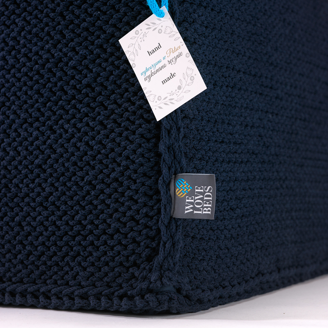 pufa Comfortable Flat dark blue 60x60x35cm