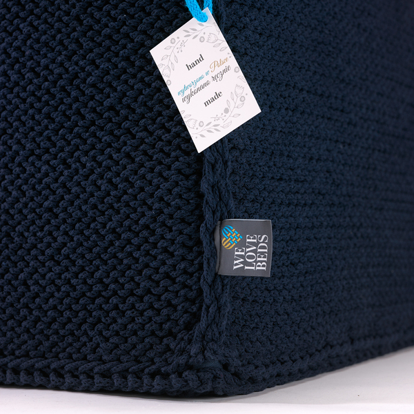 pufa Comfortable Flat dark blue 60x60x35cm