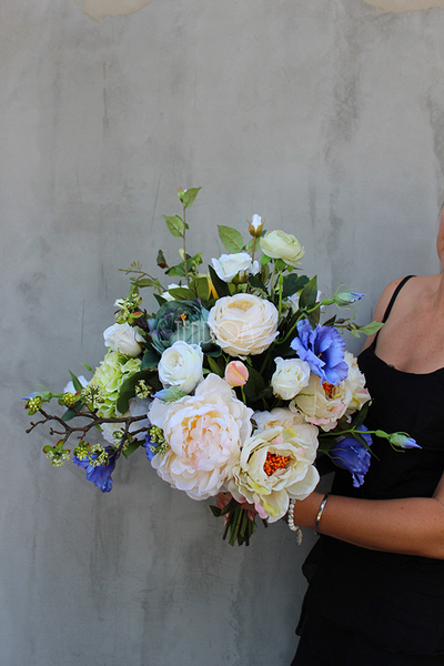 bukiet / dekoracja kwiatowa do wazonu Samanta, wys.60cm 