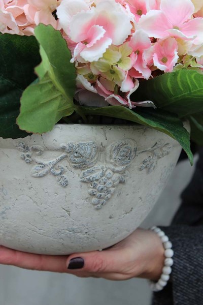 Hortensjowa kompozycja kwiatowa / bukiet, wys.36cm