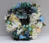 Błękit Nieba Wiosną dekoracyjny wianek na drzwi, mniejszy, śr.32cm 