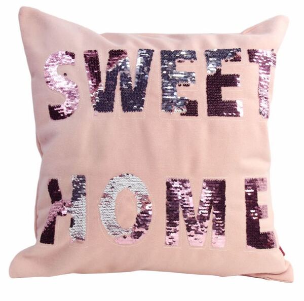 poszewka filcowa na poduszkę, Sweet Home Pink, wym.45x45cm