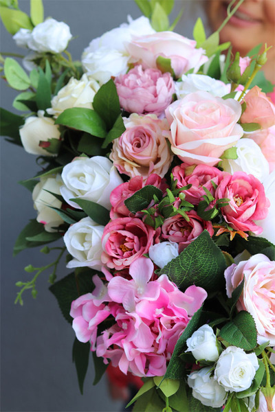 bajeczna kompozycja kwiatowa, Delicja, wym.27x37cm 