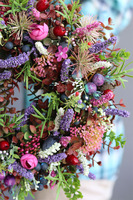 atrakcyjny kwiatowy wianek, Perrasa Heather, wym. 33cm