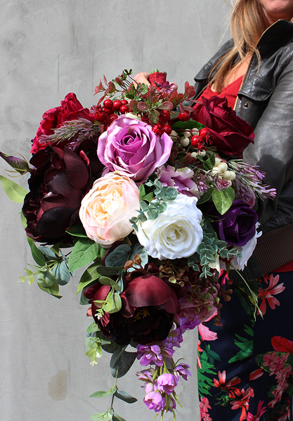 dekoracja kwiatowa / wiązanka nagrobna England 4, dł.64cm