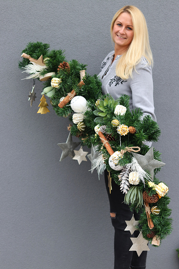 bożonarodzeniowa girlanda z cynamonem, Moderno Della, dł.150cm 