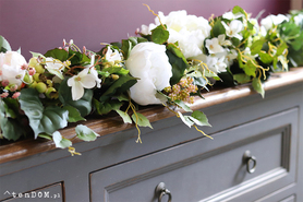 elegancka girlanda kwiatowa, Pivonia, dł.100cm