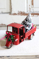 Automobil A, figurka świąteczna, autko z choinką, wym.19x23x11cm 