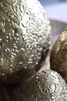 Gold Easter, dekoracja wielkanocna figurka jajo, wys.18cm 