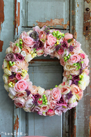 Editta Big, bogaty dekoracyjny wianek, śr.48cm