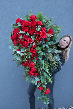 dekoracja nagrobna / wiązanka Mirra, dł.140cm