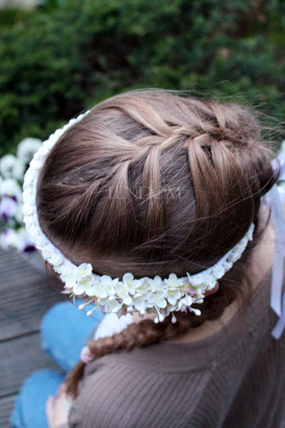 komunijny wianek na głowę Simona, rozmiar uniwersalny, dziecięcy