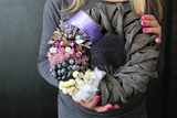 wianek dekoracyjny Violet Avangarde, śr.28cm