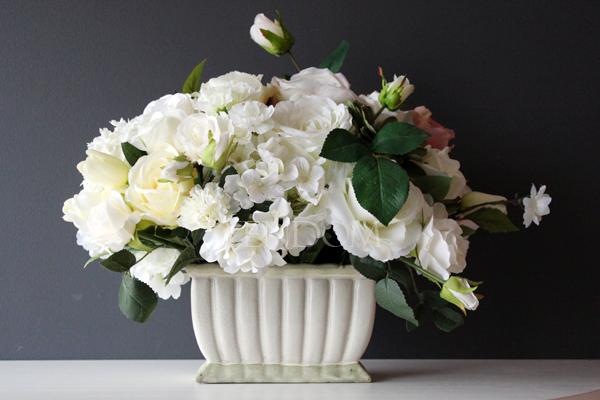 kompozycja kwiatowa / bukiet Queen wys.36cm, szer.45cm