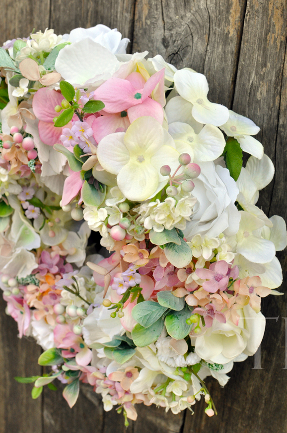 dekoracyjny wianek Pastelowy, śr.31cm