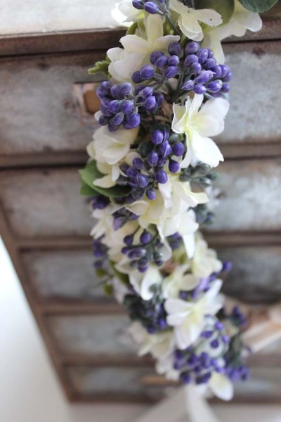 komunijny wianek na głowę Wioleta, rozmiar uniwersalny, dziecięcy