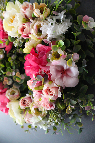 dekoracyjny wianek wiosenny Kassandra, śr.30cm 