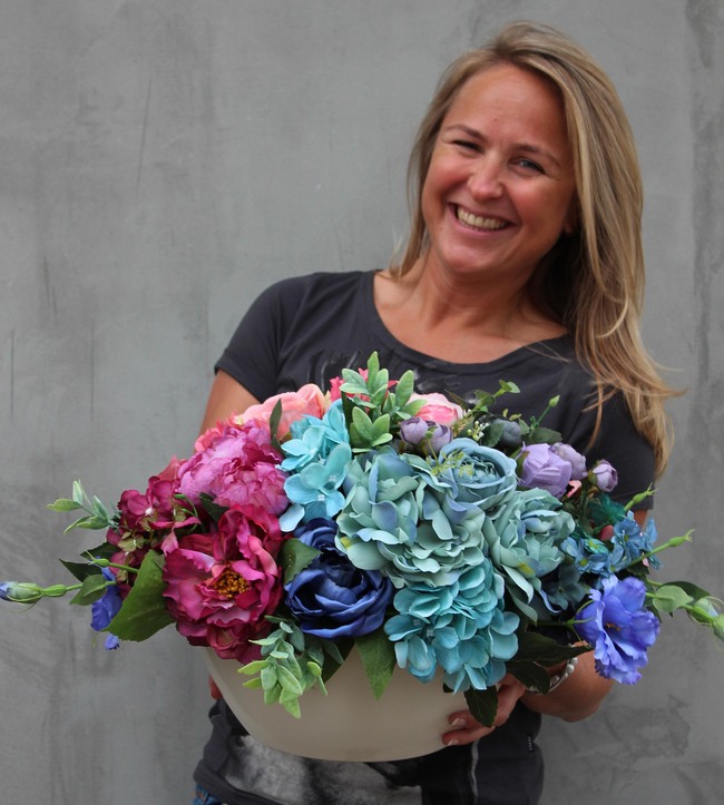 kompozycja w naczyniu Caryca Katarzyna, wys.34cm 