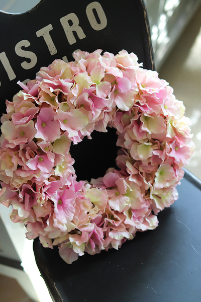 Ramona Pink,wianek na drzwi, śr.35cm