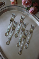 Basita, komplet posrebrzanych widelczyków do ciasta, dł.14cm, kpl.6szt