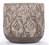 dekoracyjna złota osłonka / doniczka, Dominium, wym.17x17cm